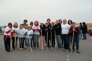 The CANR Agcelerate program features activities on campus and off campus, including the planting of beach grass at the Delaware shore.