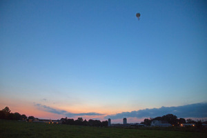 Dr. Jeff Buler, uses this balloon to collect insects for a study on fall insect migration. His assistants Jaci Smolinski and Matthew Levendosky launch this balloon in the evening (approx 500 feet in the air) with a net attached to it to capture insect specimens.