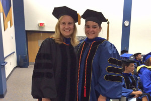 Kali Kniel, Sarah Markland at convocation
